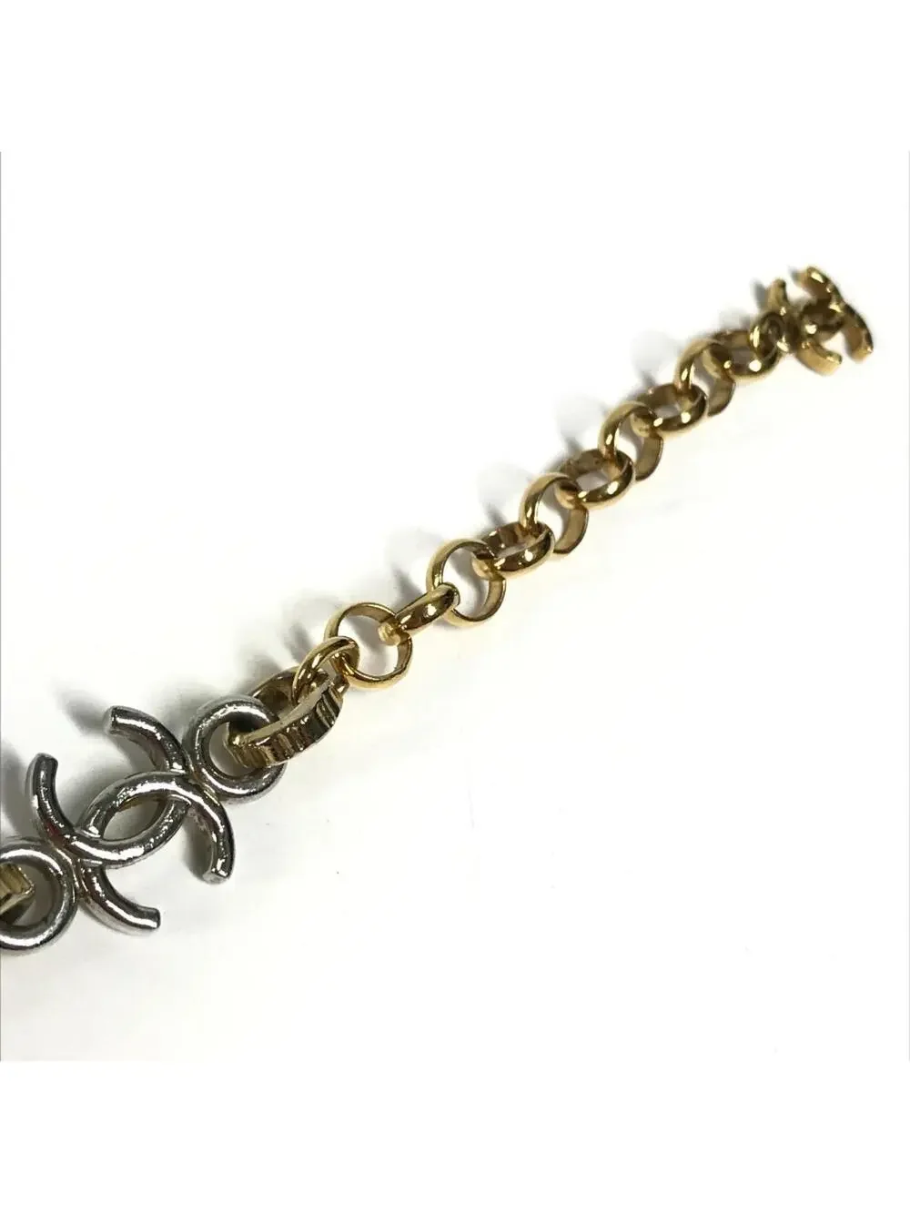Chanel Cc Logo Chain Bracelet Gold-Tone #327636C13B